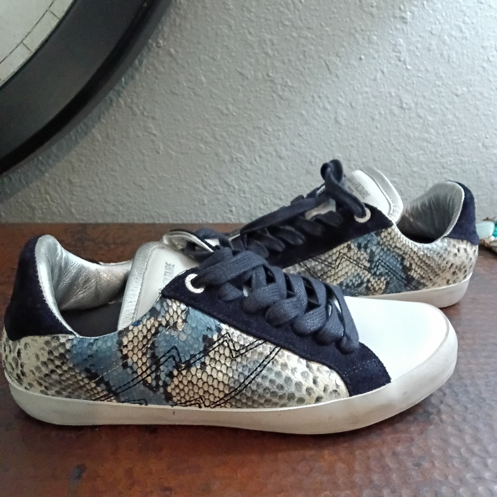 Zadig & Voltaire Sz. 10 Wild Low Top Sneakers - Picture 12 of 16